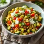 gefüllte Zucchini mit Linsen und Feta - featured image