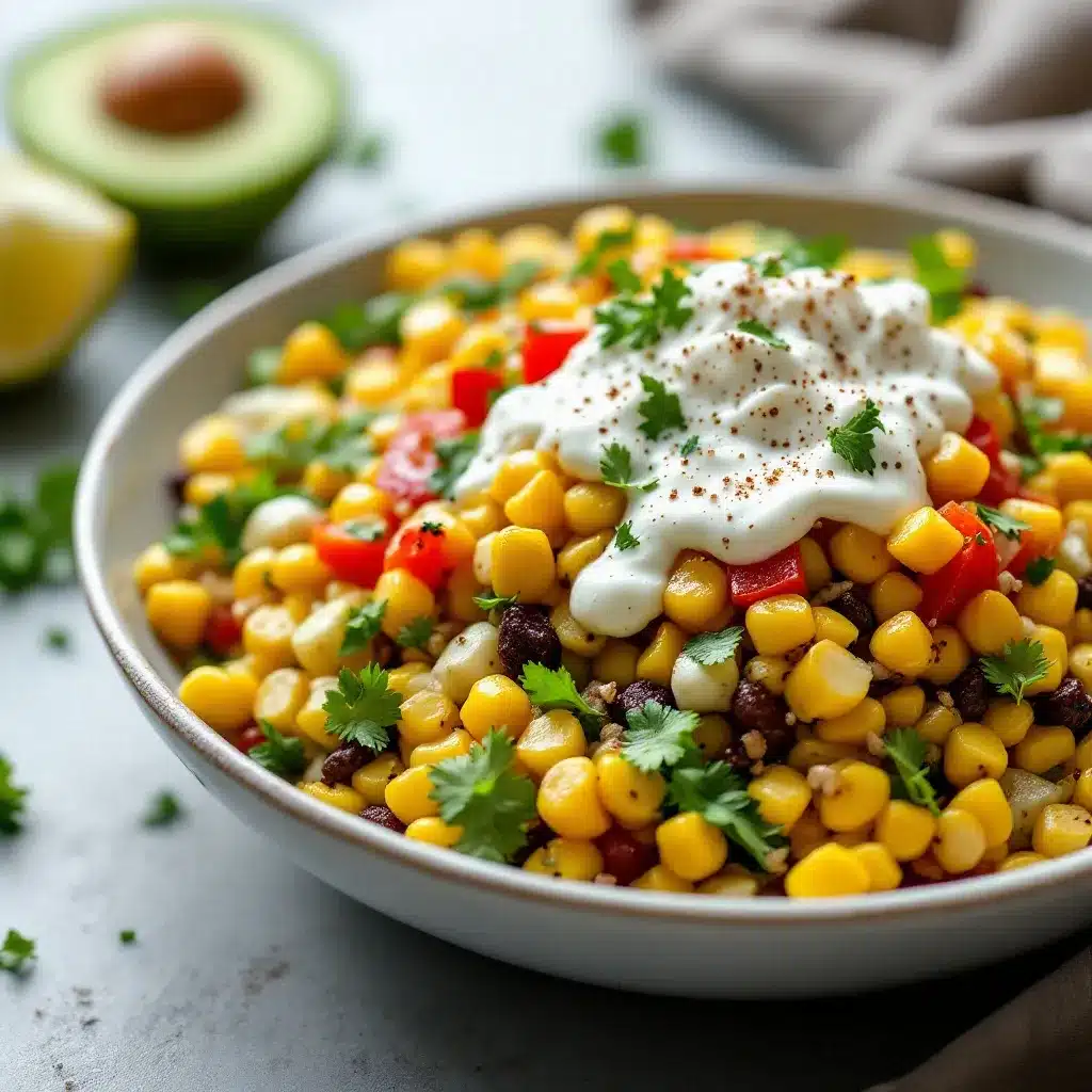 gegrillter mais-salat mit limette und cotija preparation steps