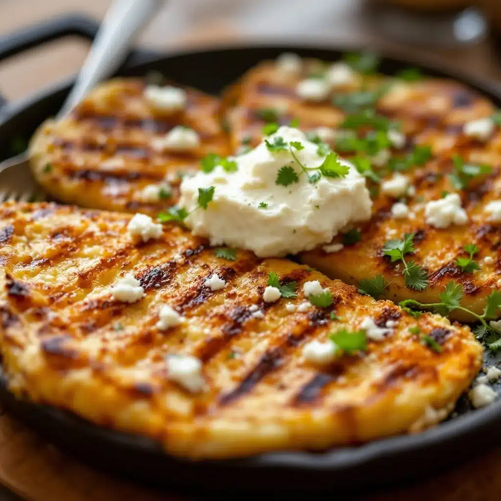 gegrillter Maiskolben mit Kräuterbutter und Feta - featured image