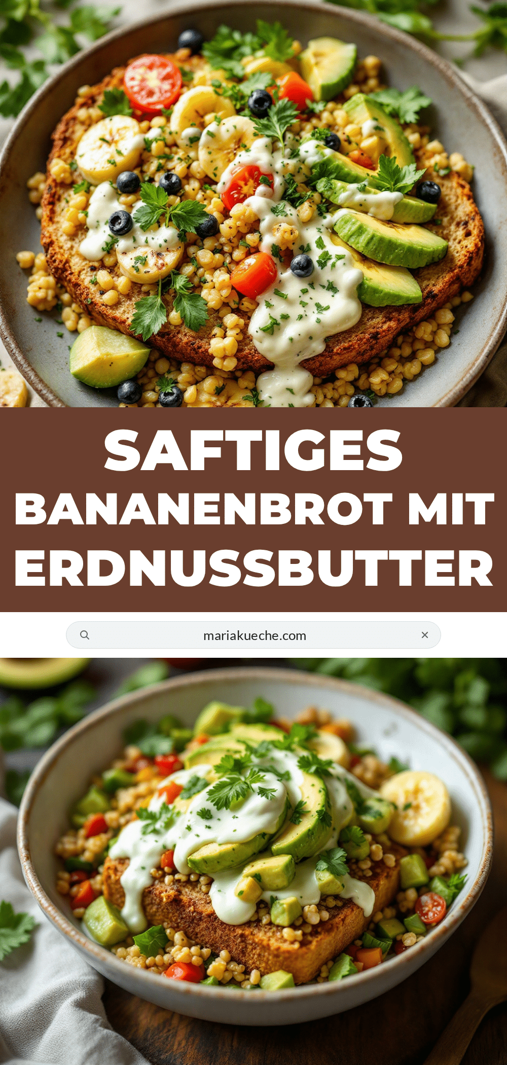 gesundes Bananenbrot mit Erdnussbutter recipe