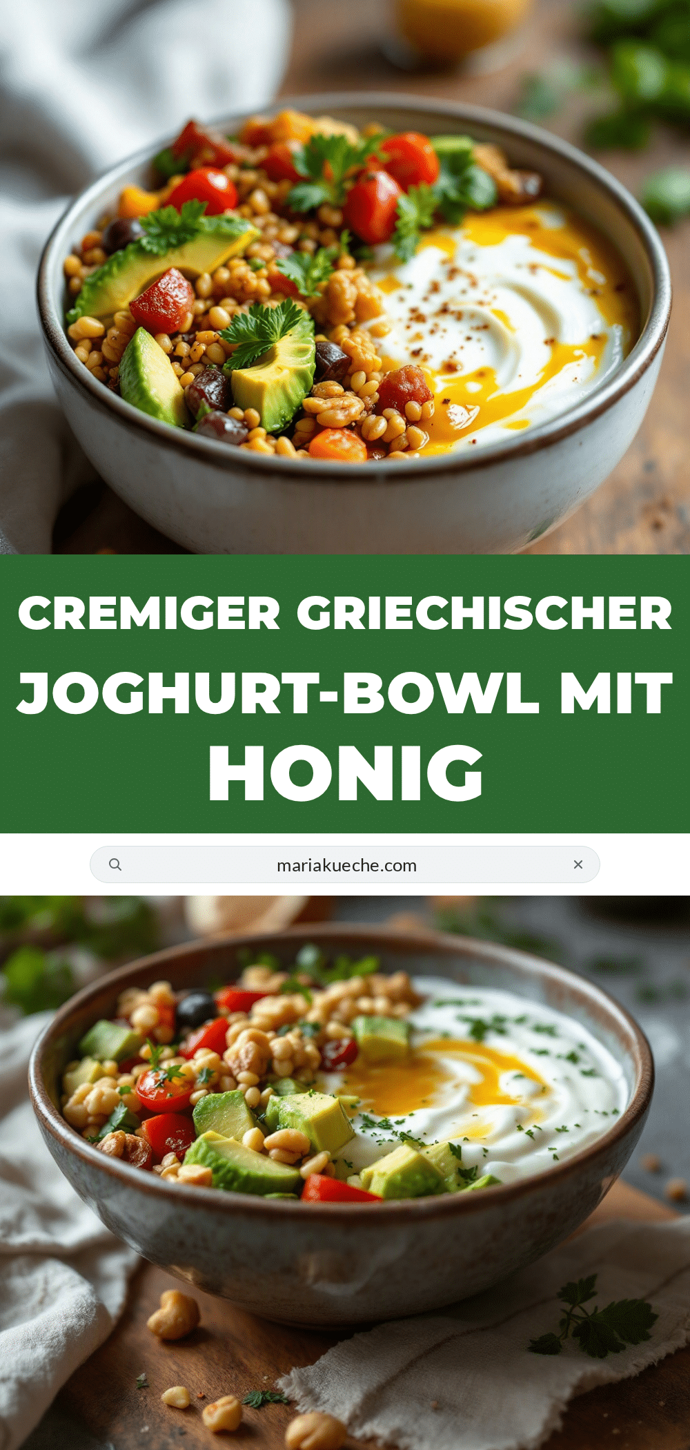Griechischer Joghurt-Bowl mit Honig und Walnüssen recipe