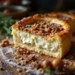 Herzhafter Birnenkuchen mit Gorgonzola und Walnüssen - featured image