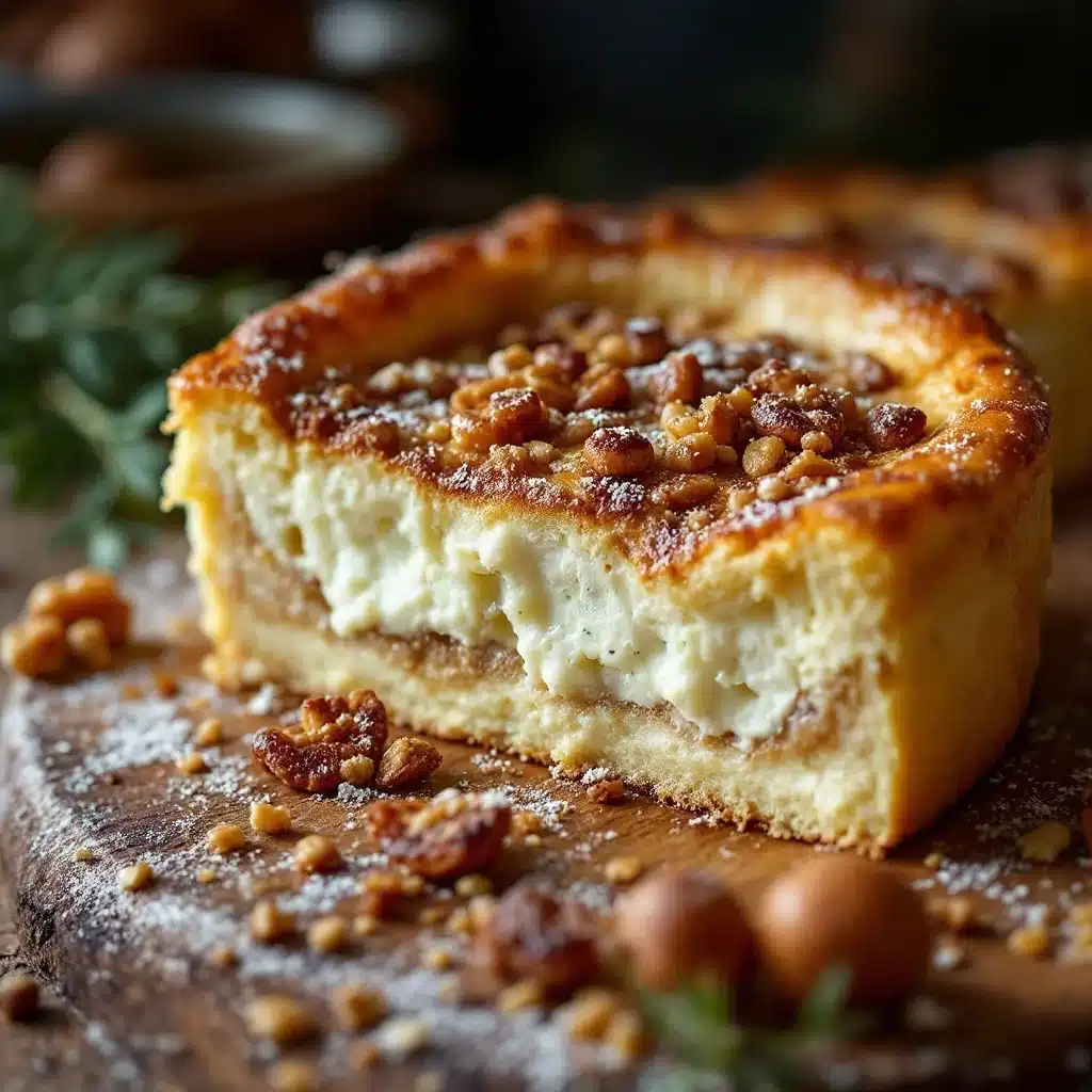 Herzhafter Birnenkuchen mit Gorgonzola und Walnüssen - featured image