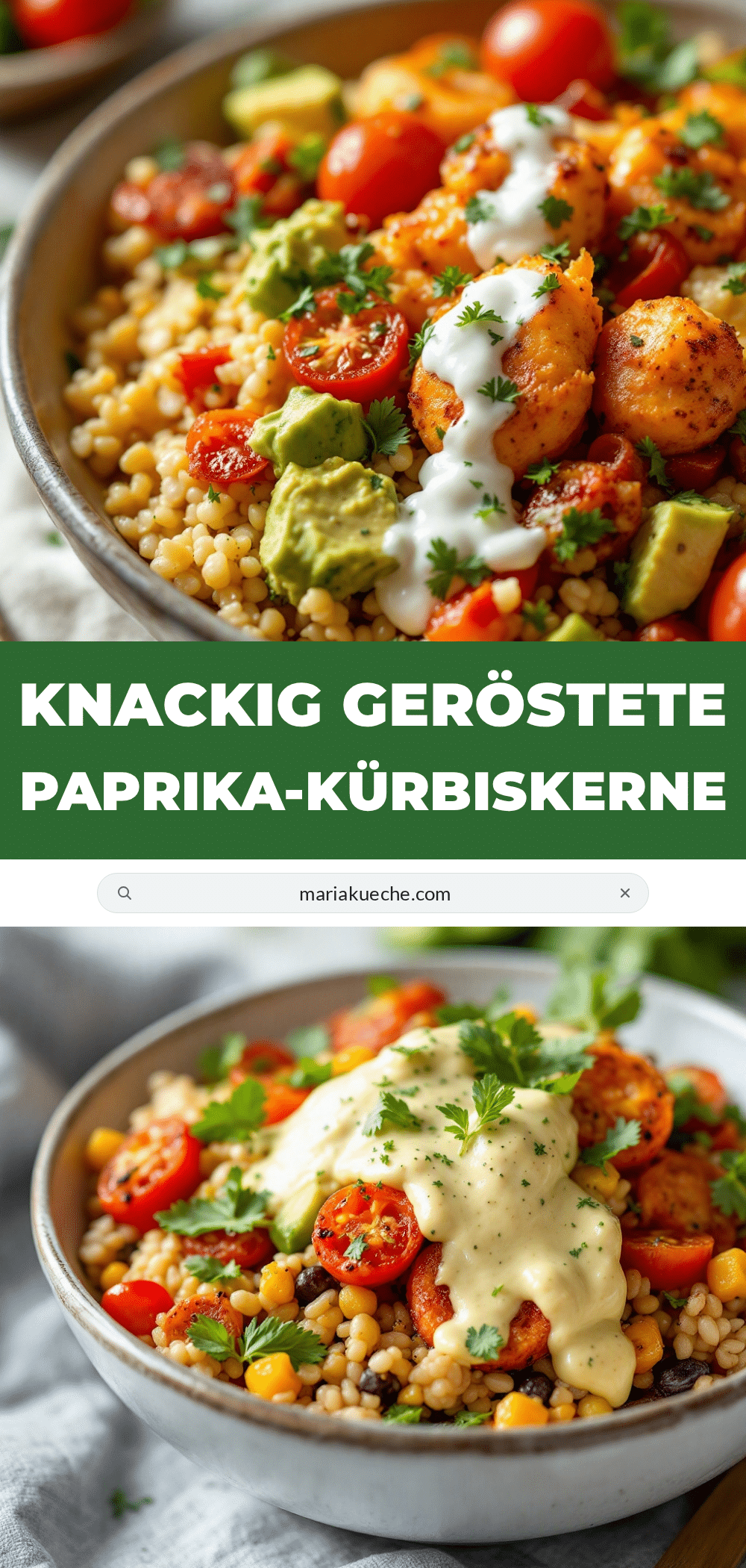 knackig geröstete Paprika-Kürbiskerne recipe