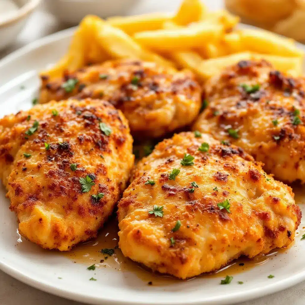 Knusprige Air Fryer Hähnchenschenkel mit Knoblauch-Parmesan - featured image
