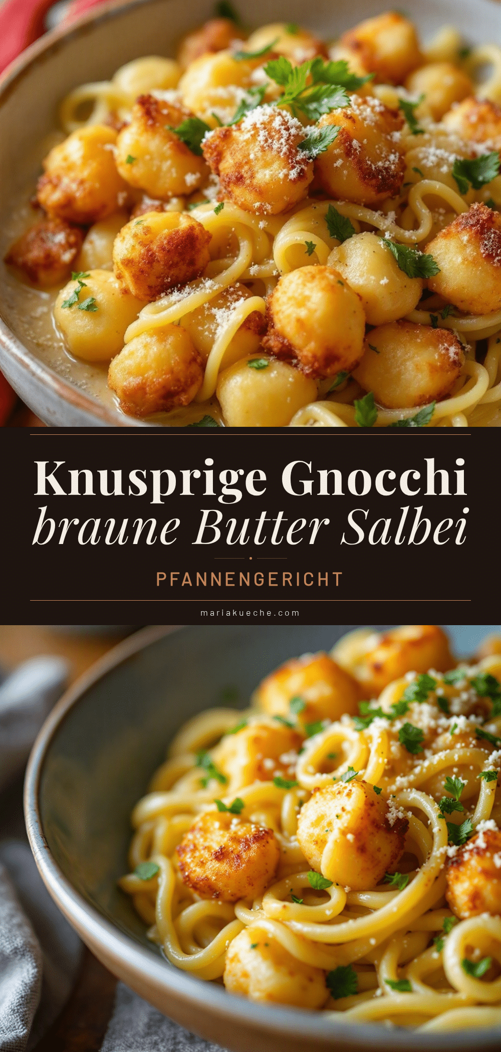 knusprige Gnocchi mit brauner Butter Salbei recipe
