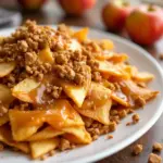 knusprige Karamell-Apfel-Nachos mit Toffee - featured image