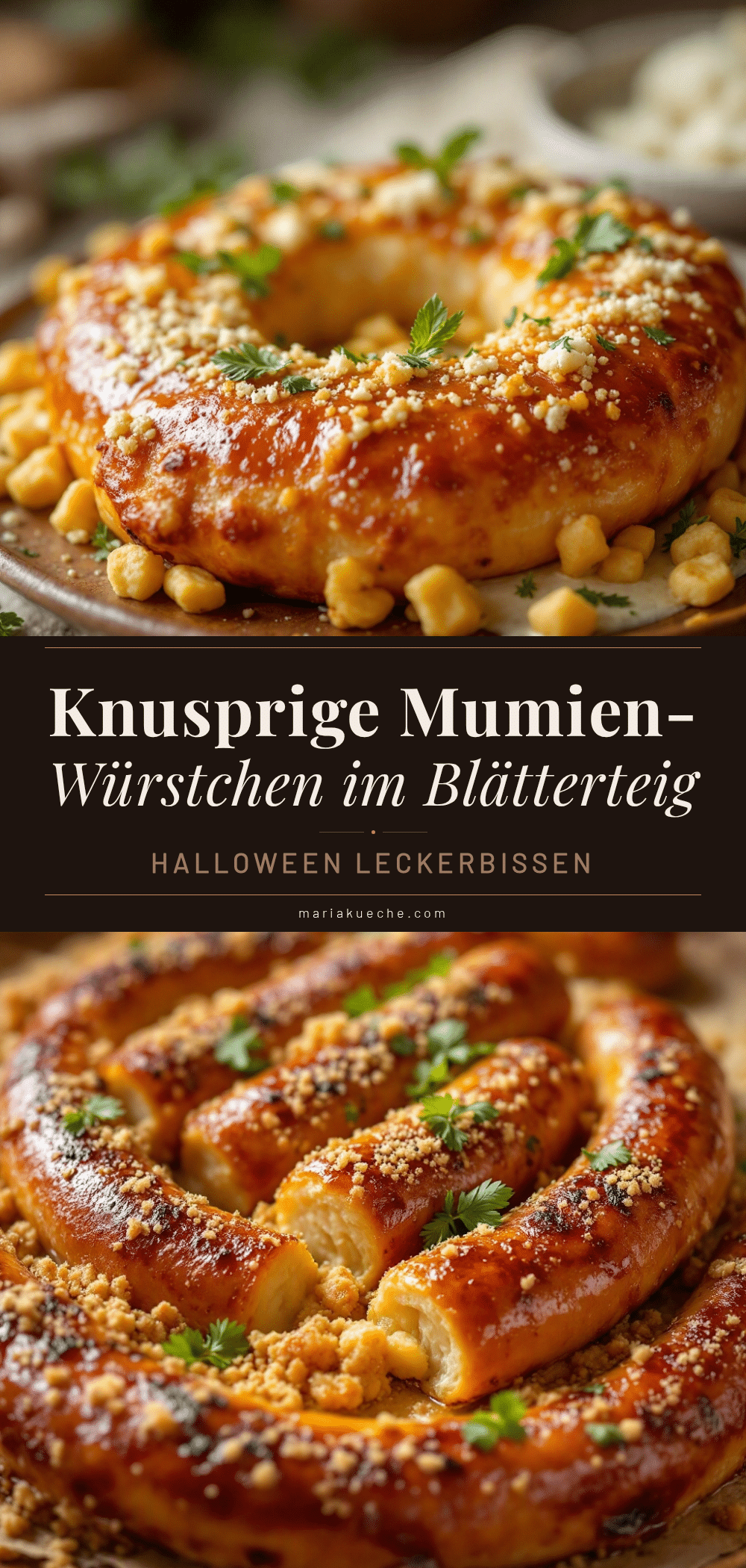 Knusprige Mumien-Würstchen Halloween-Rezept recipe