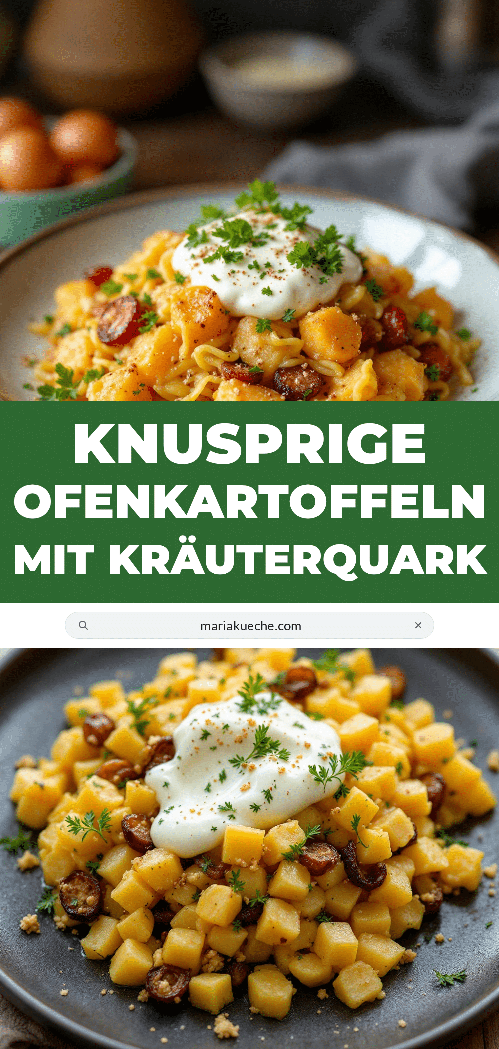 knusprige Ofenkartoffeln mit Kräuterquark recipe