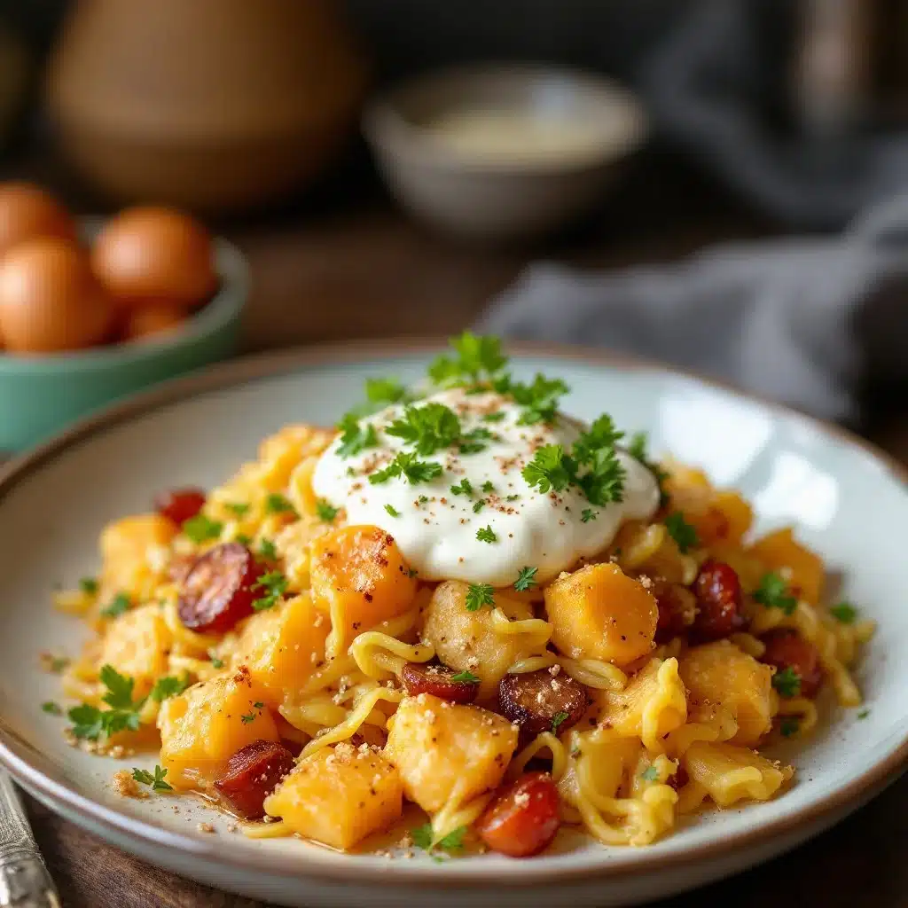 knusprige Ofenkartoffeln mit Kräuterquark - featured image