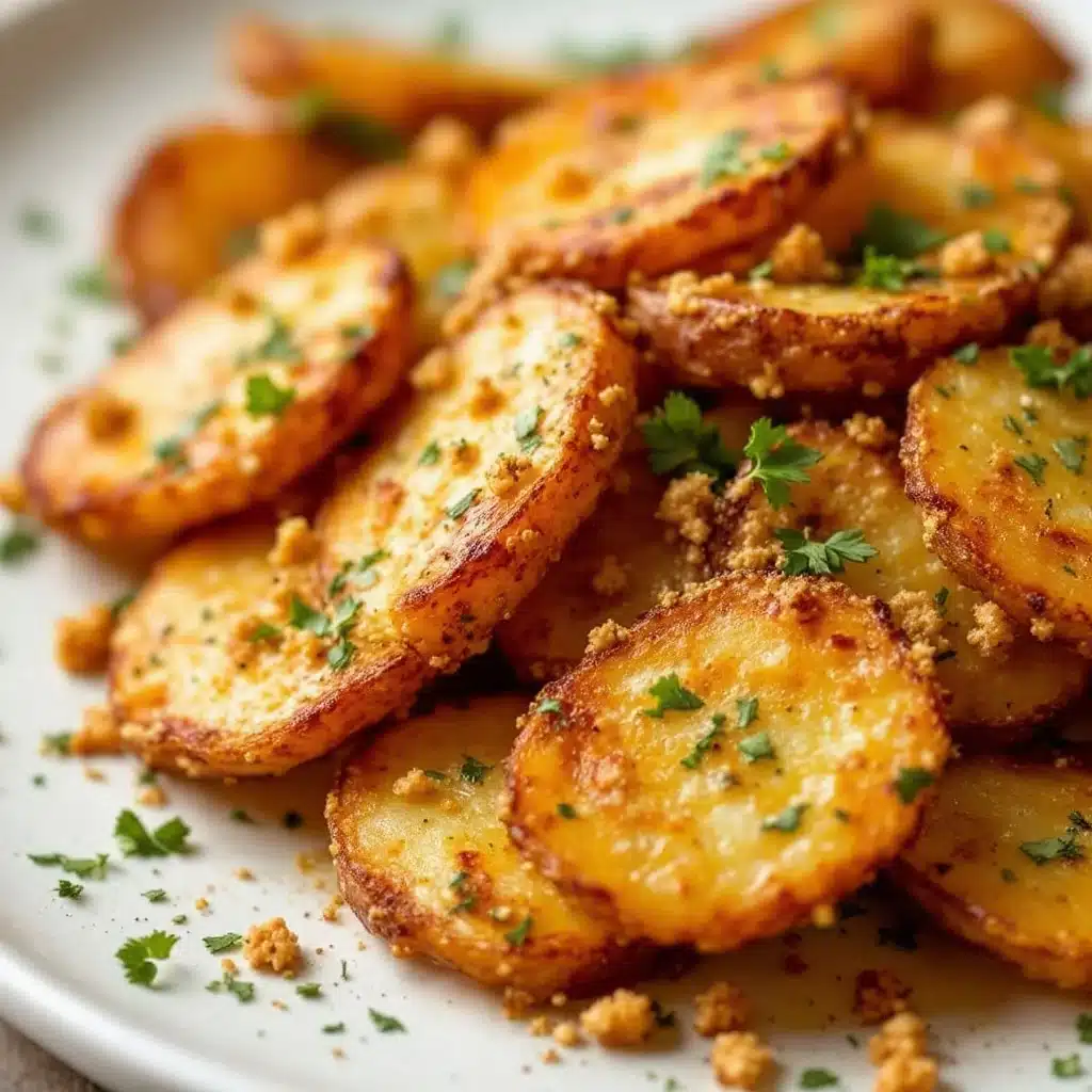 Knusprige Smashed Potatoes mit Kräuterbutter - featured image
