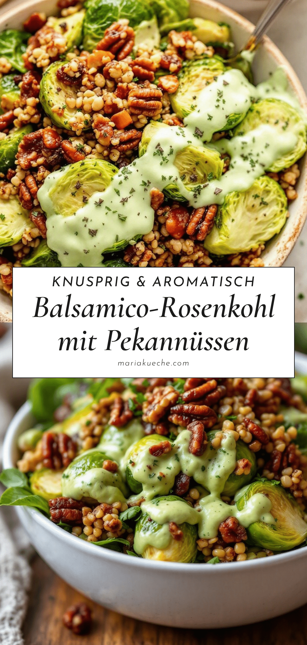 knuspriger Balsamico-Rosenkohl mit Pekannüssen recipe