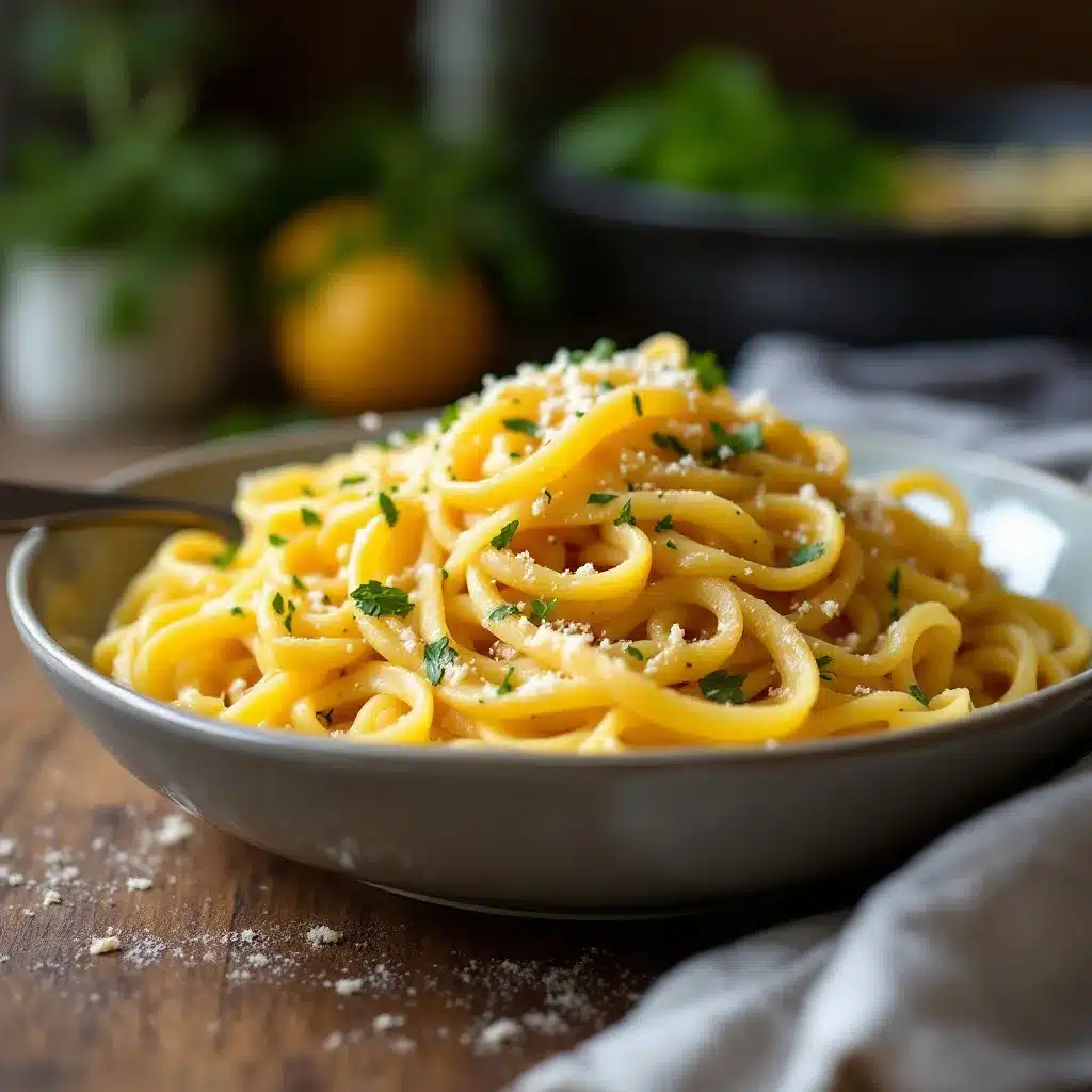 Knuspriger Spaghetti-Kürbis mit Knoblauch-Parmesan - featured image