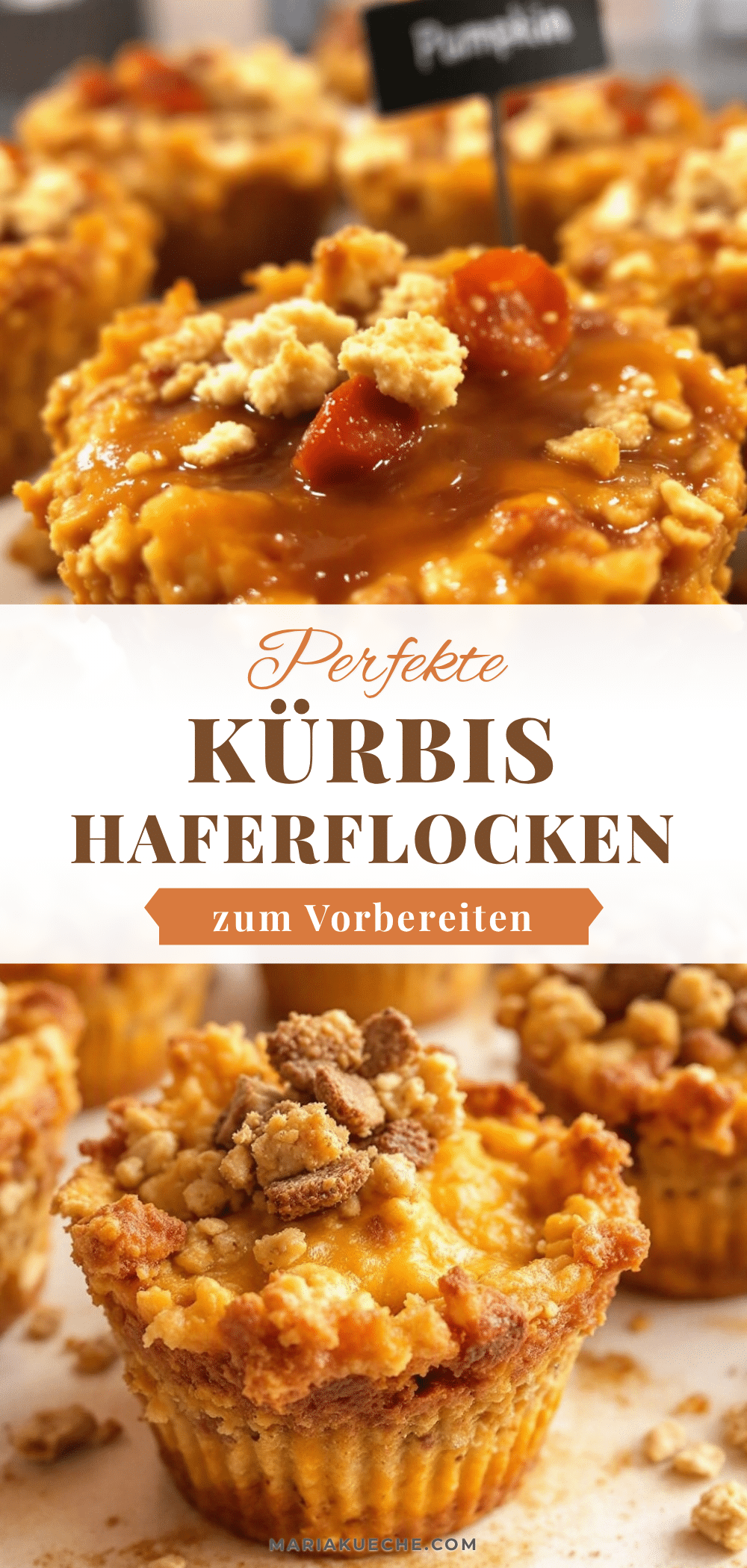 Kürbis-Haferflocken Muffins Meal Prep recipe