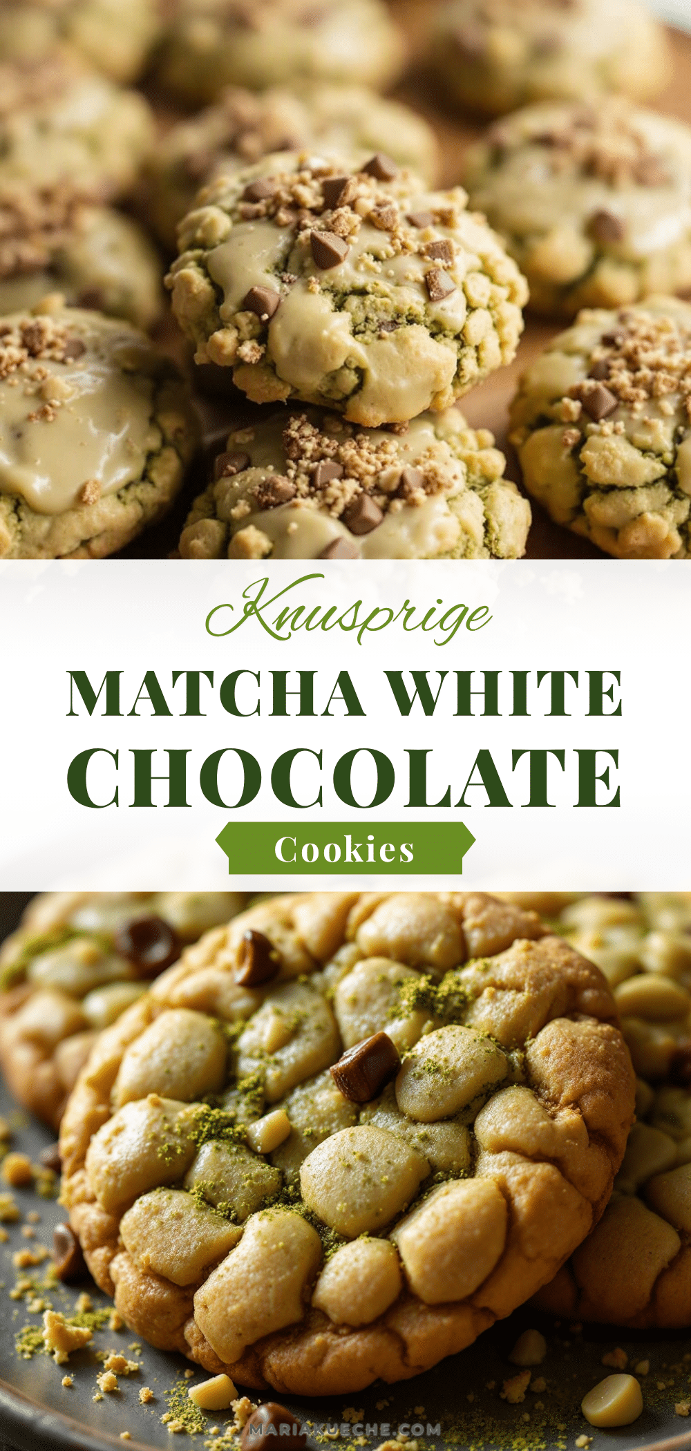 Matcha White Chocolate Cookies Rezept recipe