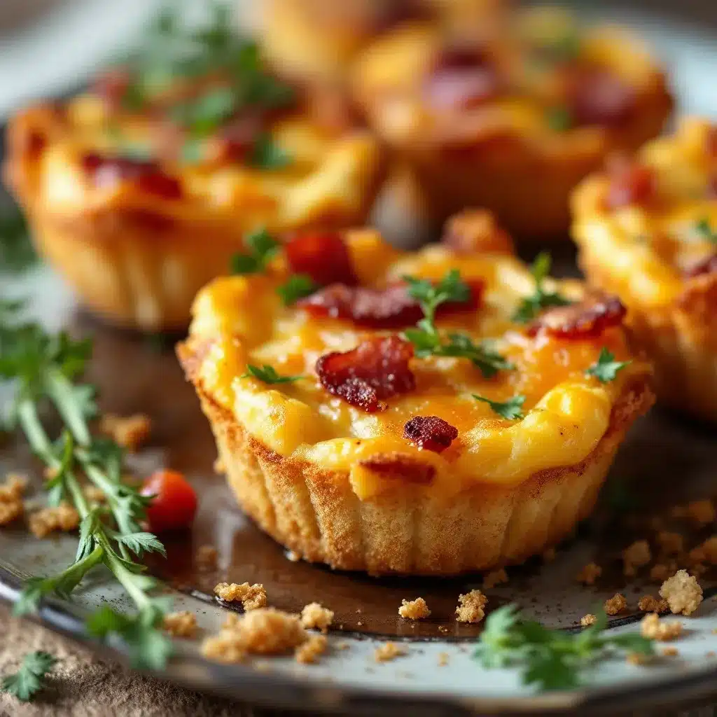 Mini-Quiches mit Lauch und Speck preparation steps