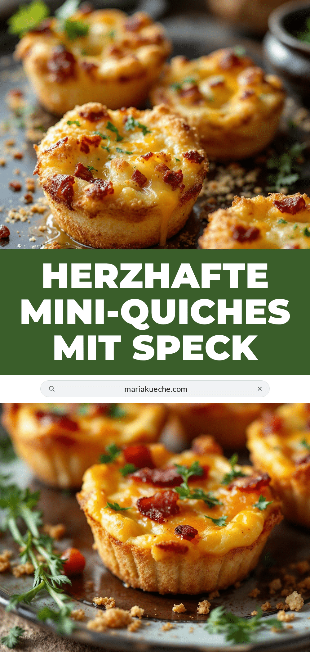Mini-Quiches mit Lauch und Speck recipe