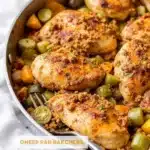 Ofenhähnchen mit Gemüse aus einer Pfanne - featured image