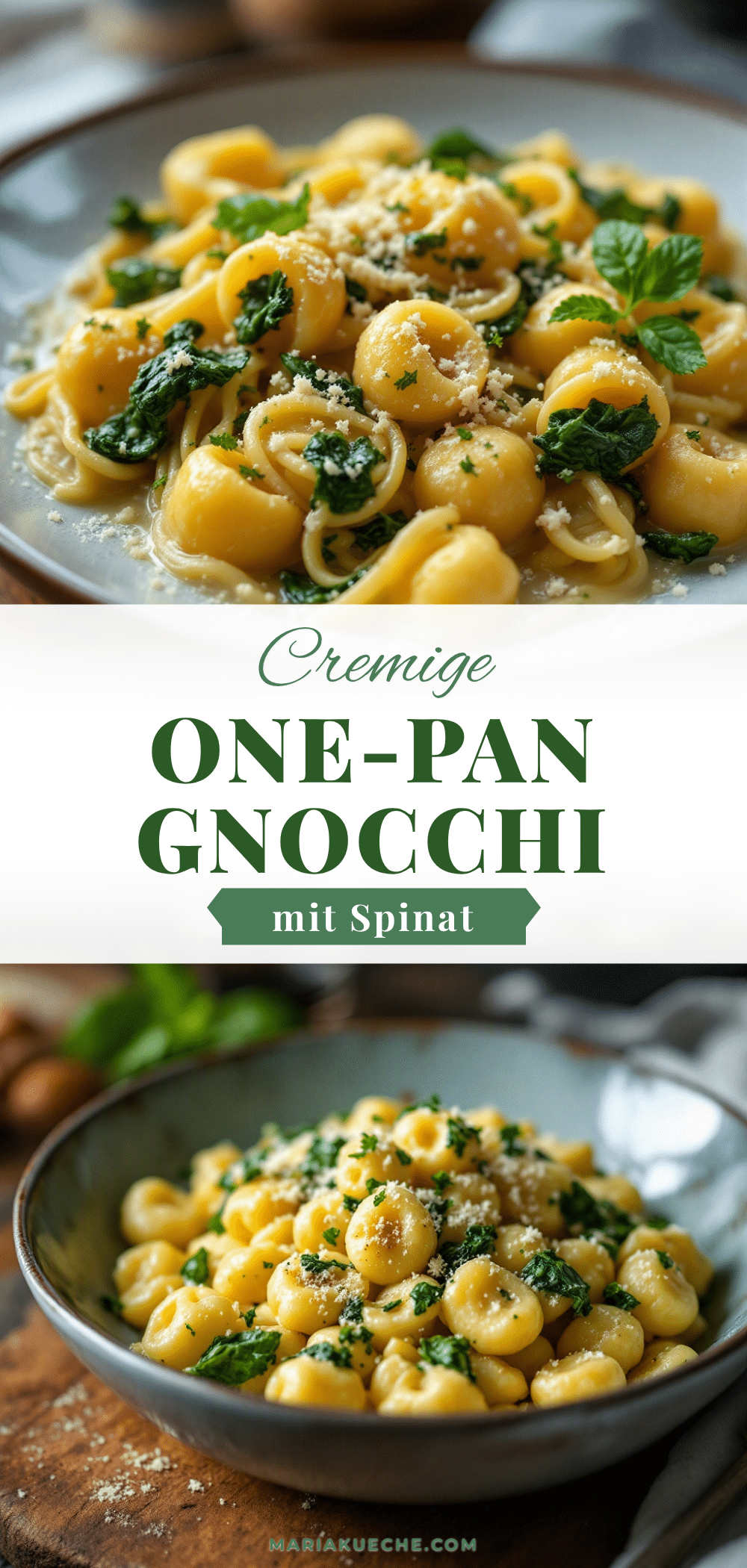 One-Pan-Gnocchi mit Spinat recipe