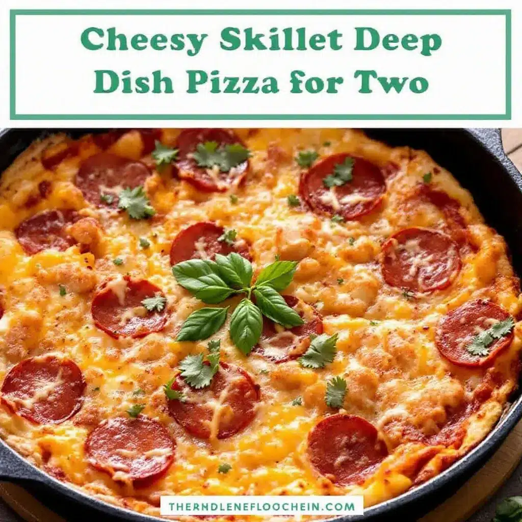 Perfekte Käse-Knusper-Pizza für Zwei aus der Pfanne preparation steps