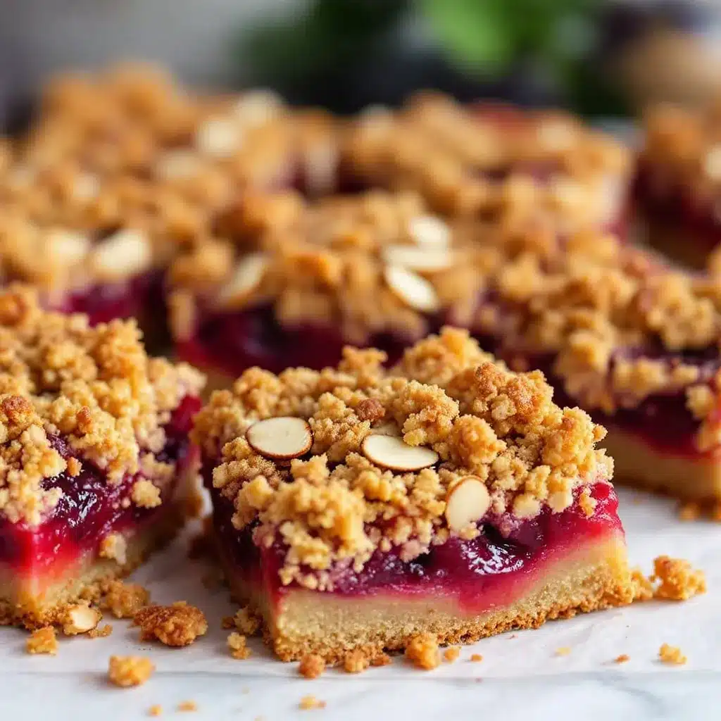 Pflaumen-Crumble-Bars preparation steps