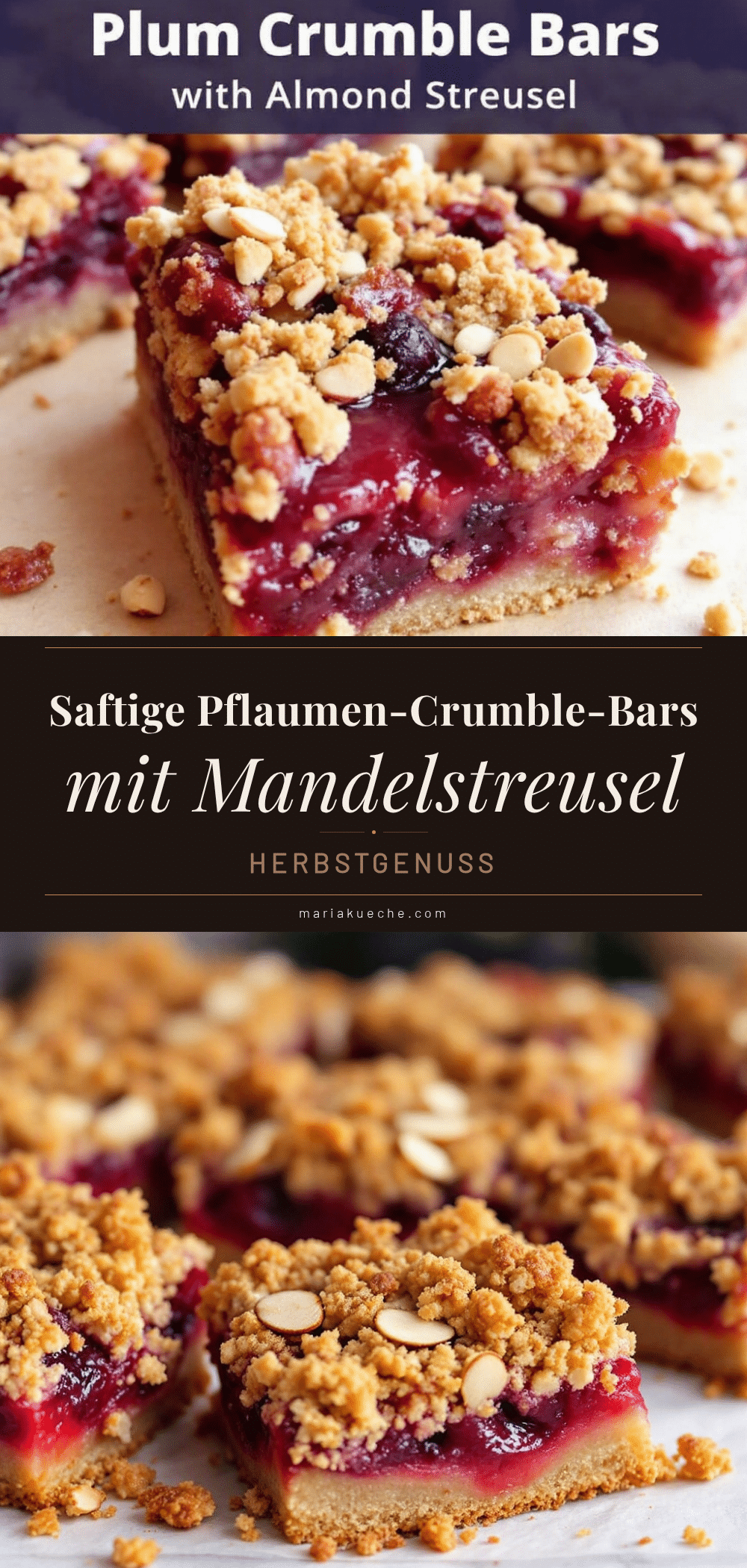 Pflaumen-Crumble-Bars recipe
