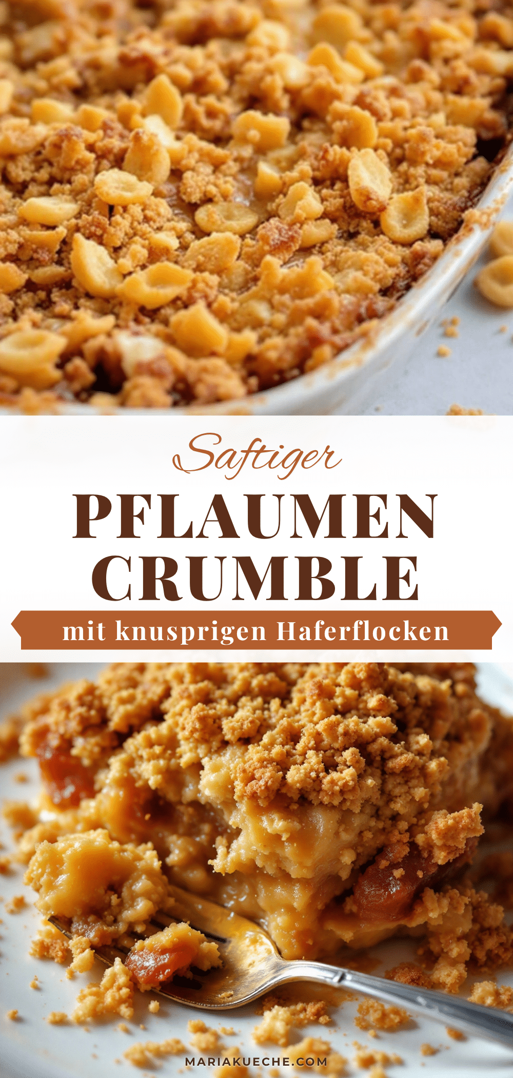 Pflaumen-Crumble mit Haferflocken-Streuseln recipe