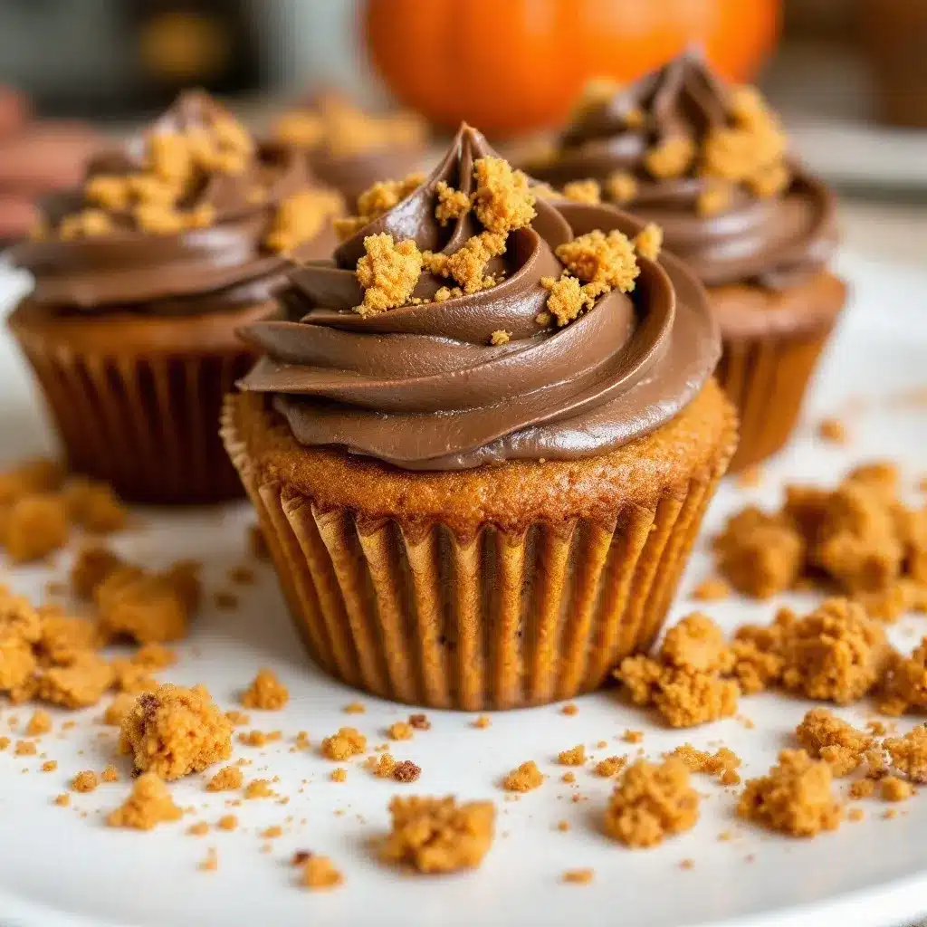 Pumpkin Spice Latte Cupcakes mit Espresso-Frosting preparation steps