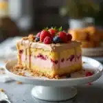 Regenbogen-Zuckerwatte-Torte - featured image