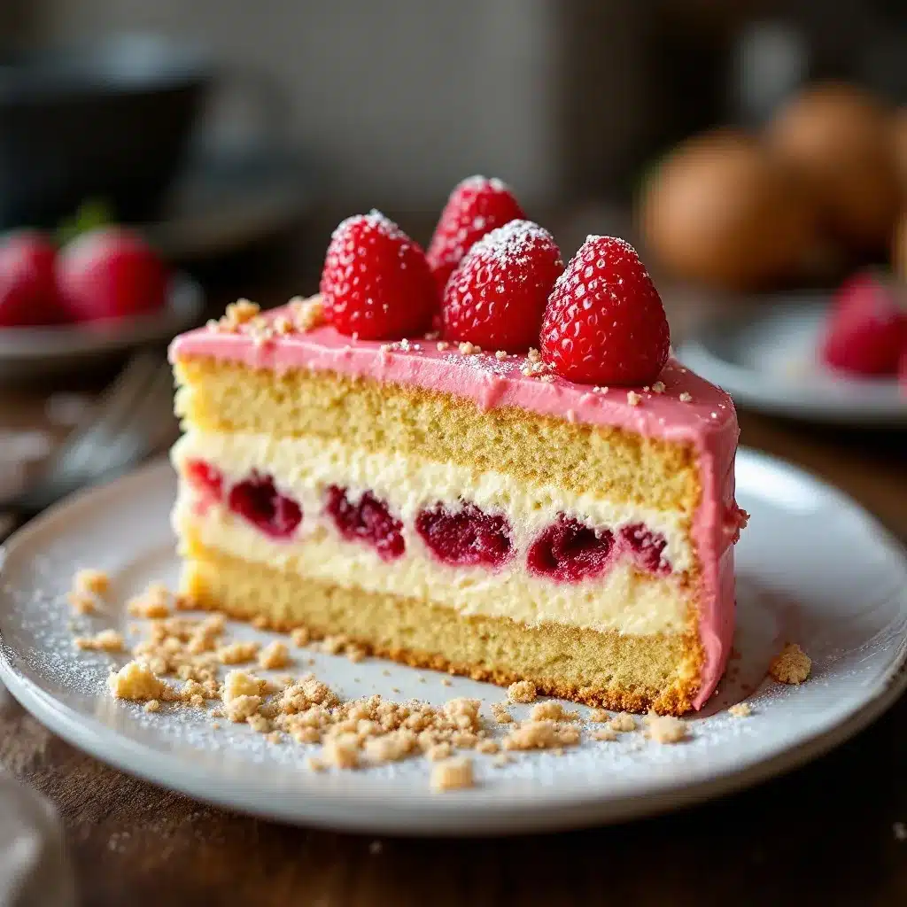 Regenbogen-Zuckerwatte-Torte preparation steps