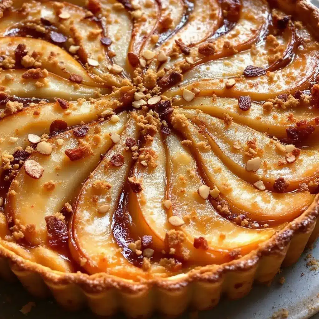 Saftige Birnen-Mandel-Tarte preparation steps