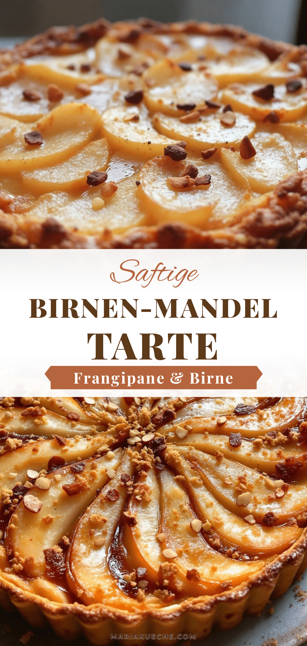 Saftige Birnen-Mandel-Tarte recipe