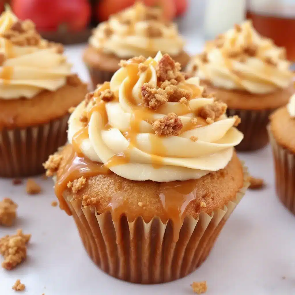 Saftige Salted Caramel Apfel Cupcakes - featured image