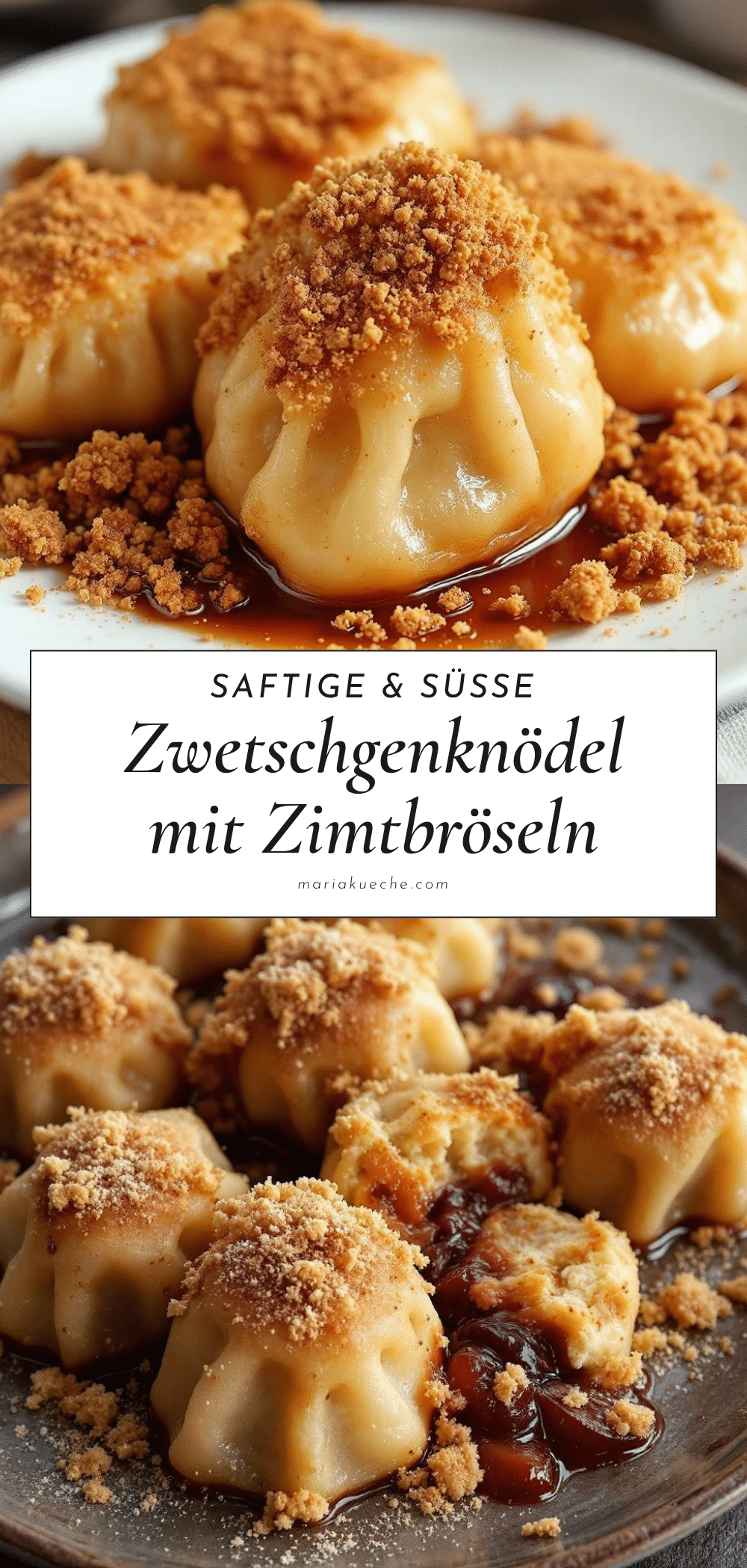 Saftige Zwetschgenknödel mit Zimtbröseln recipe