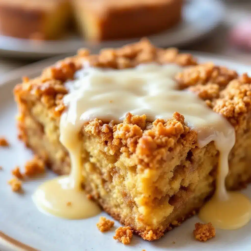 Saftiger Apfel-Streuselkuchen mit Vanillesoße preparation steps
