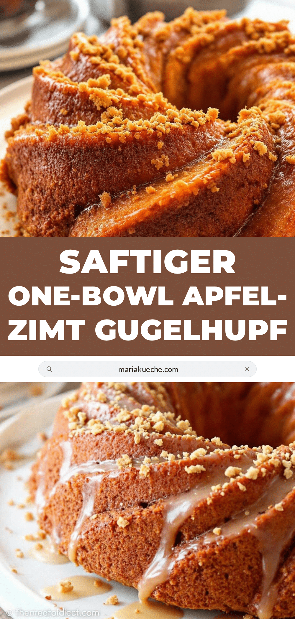 saftiger Apfel-Zimt Gugelhupf recipe
