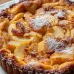 Saftiger Apfelkuchen mit Zimt-Rührteig - featured image