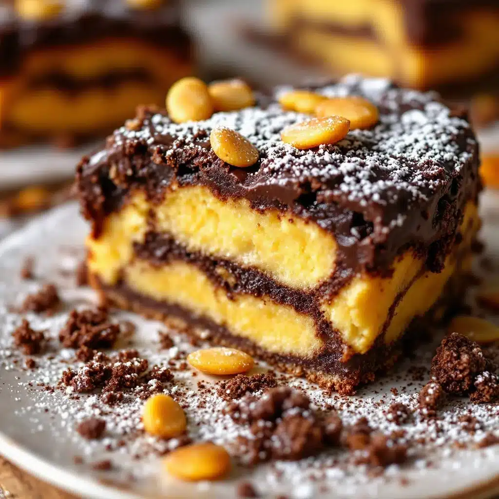 Saftiger Birnen-Schokoladen-Kuchen mit Mandelsplittern - featured image