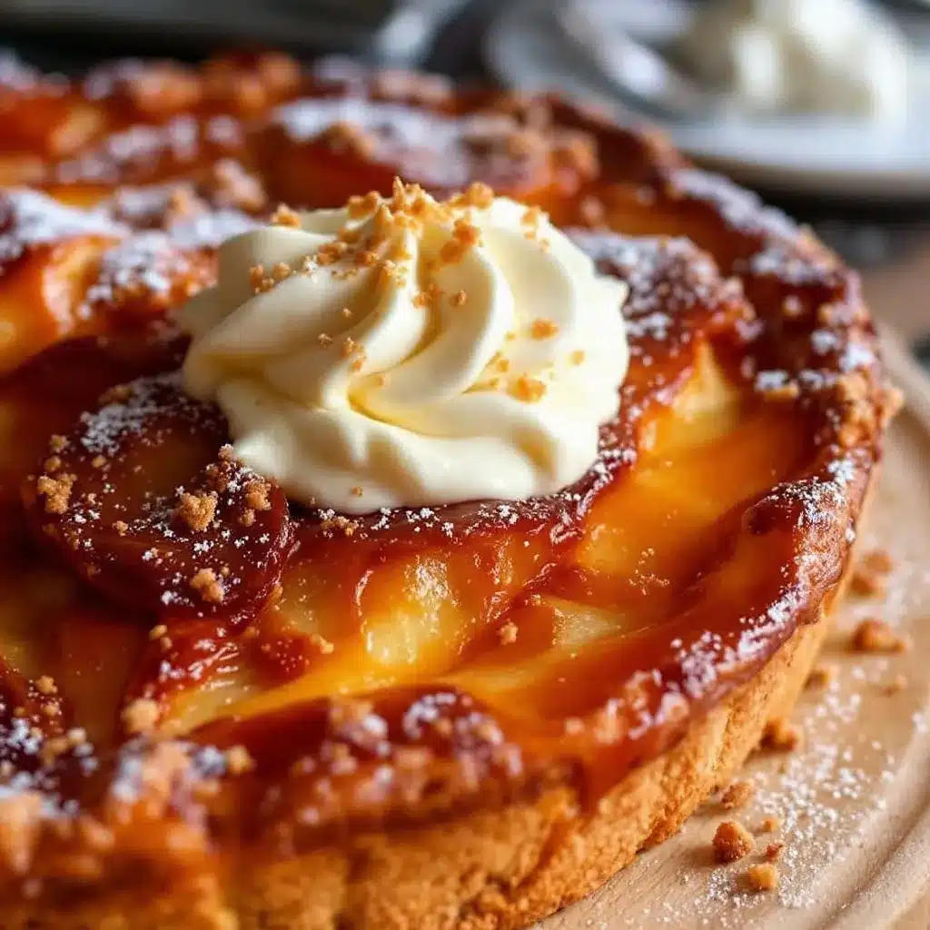Saftiger französischer Apfelkuchen mit Vanillecreme preparation steps