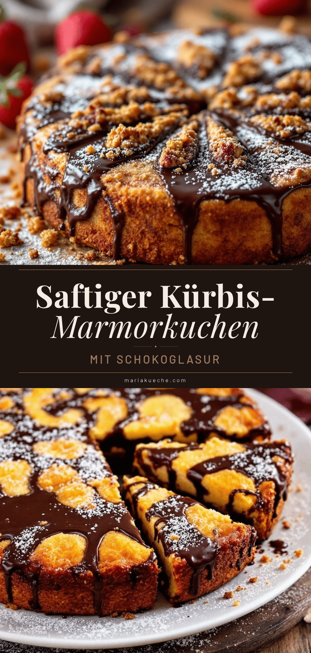 Saftiger Kürbis-Marmorkuchen recipe
