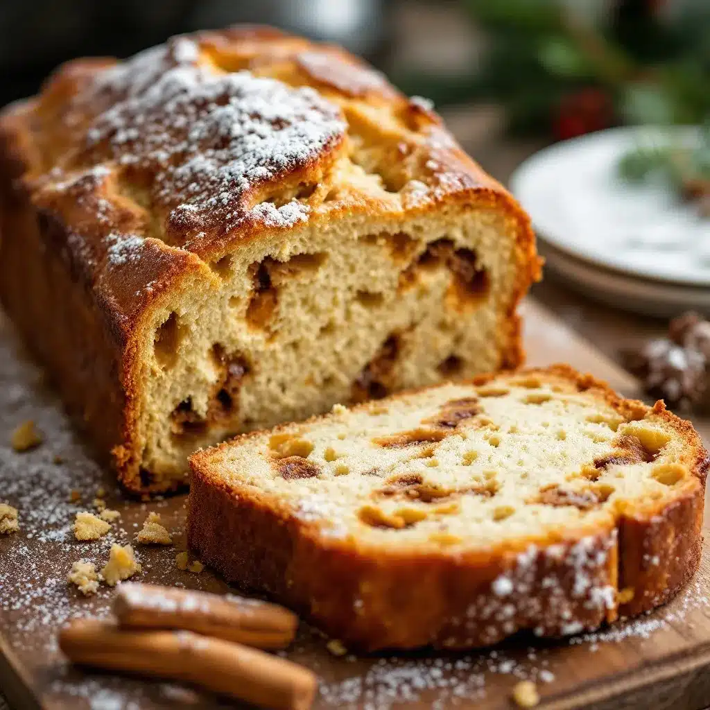 Saftiger Weihnachtsstollen mit Marzipan preparation steps