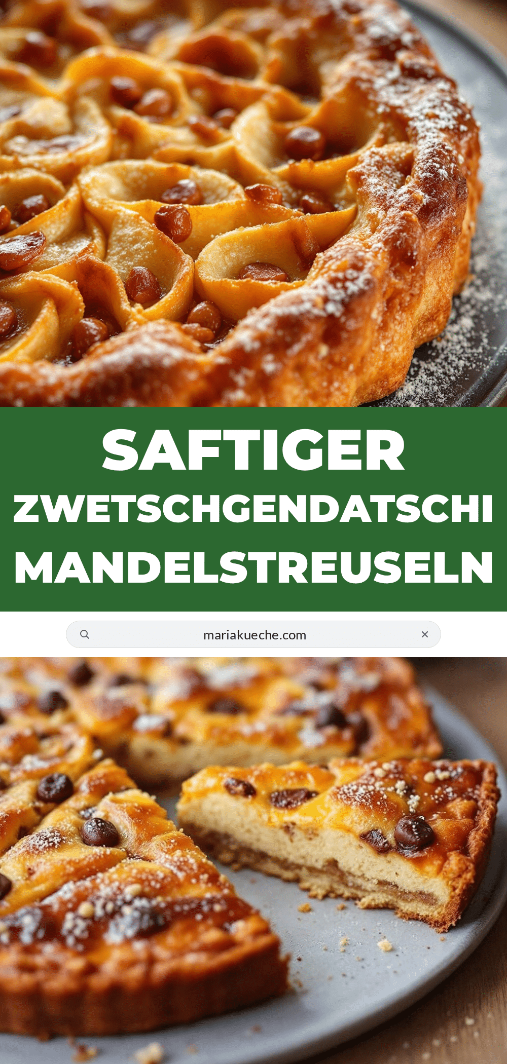 Saftiger Zwetschgendatschi mit knusprigen Mandelstreuseln recipe