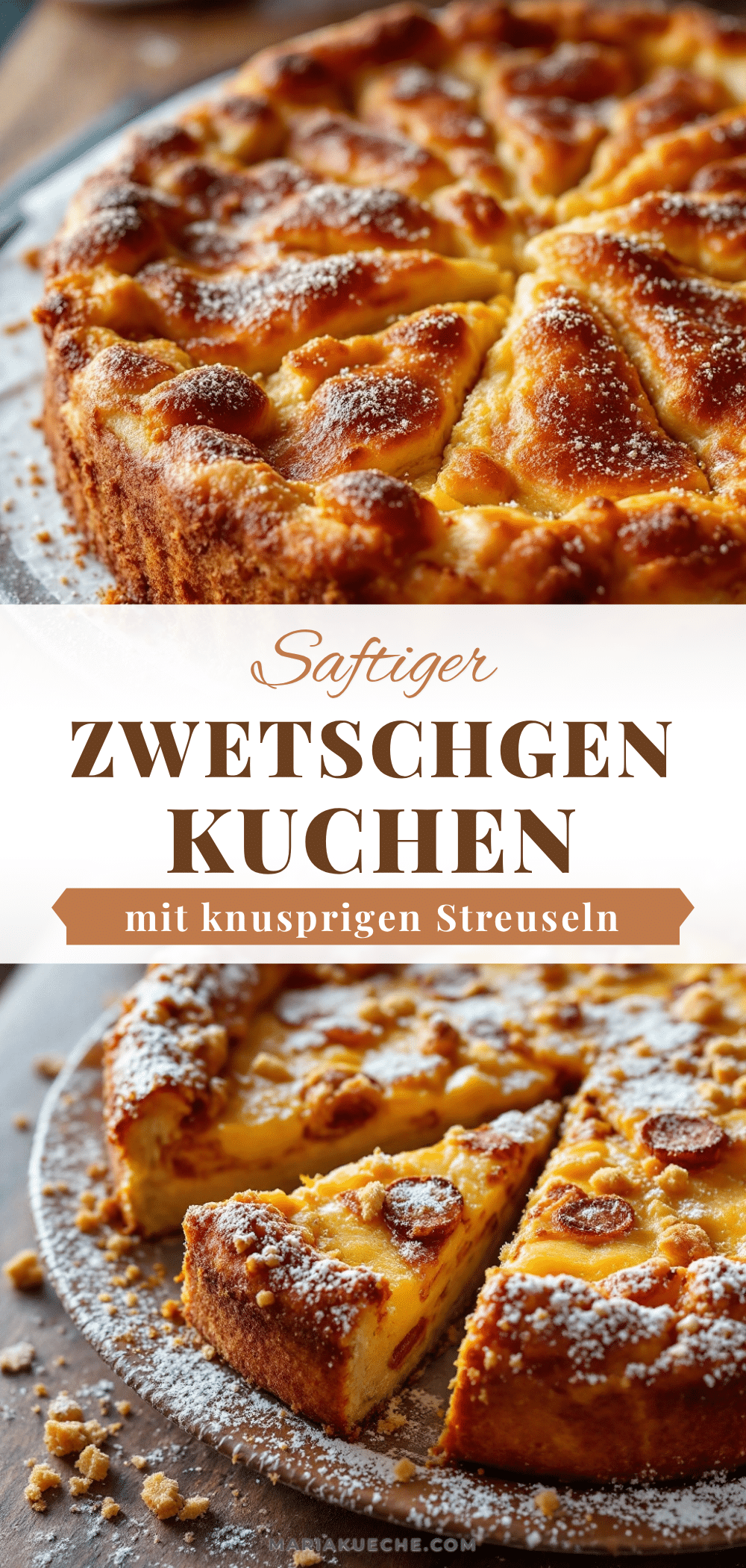 Saftiger Zwetschgenkuchen mit Streuseln recipe