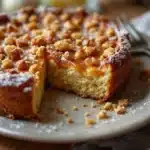 Saftiger Zwetschgenkuchen vom Blech mit knusprigen Streuseln - featured image
