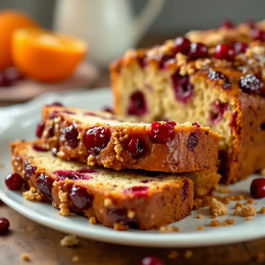 Saftiges Cranberry-Orangen Brot preparation steps