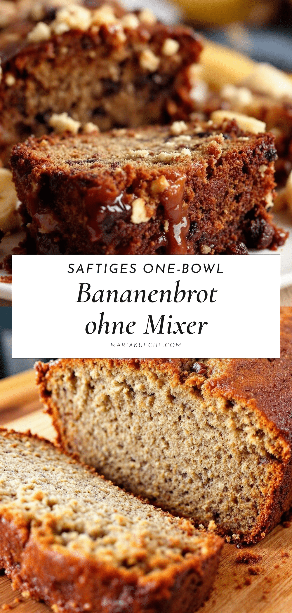 Saftiges One-Bowl Bananenbrot ohne Mixer recipe