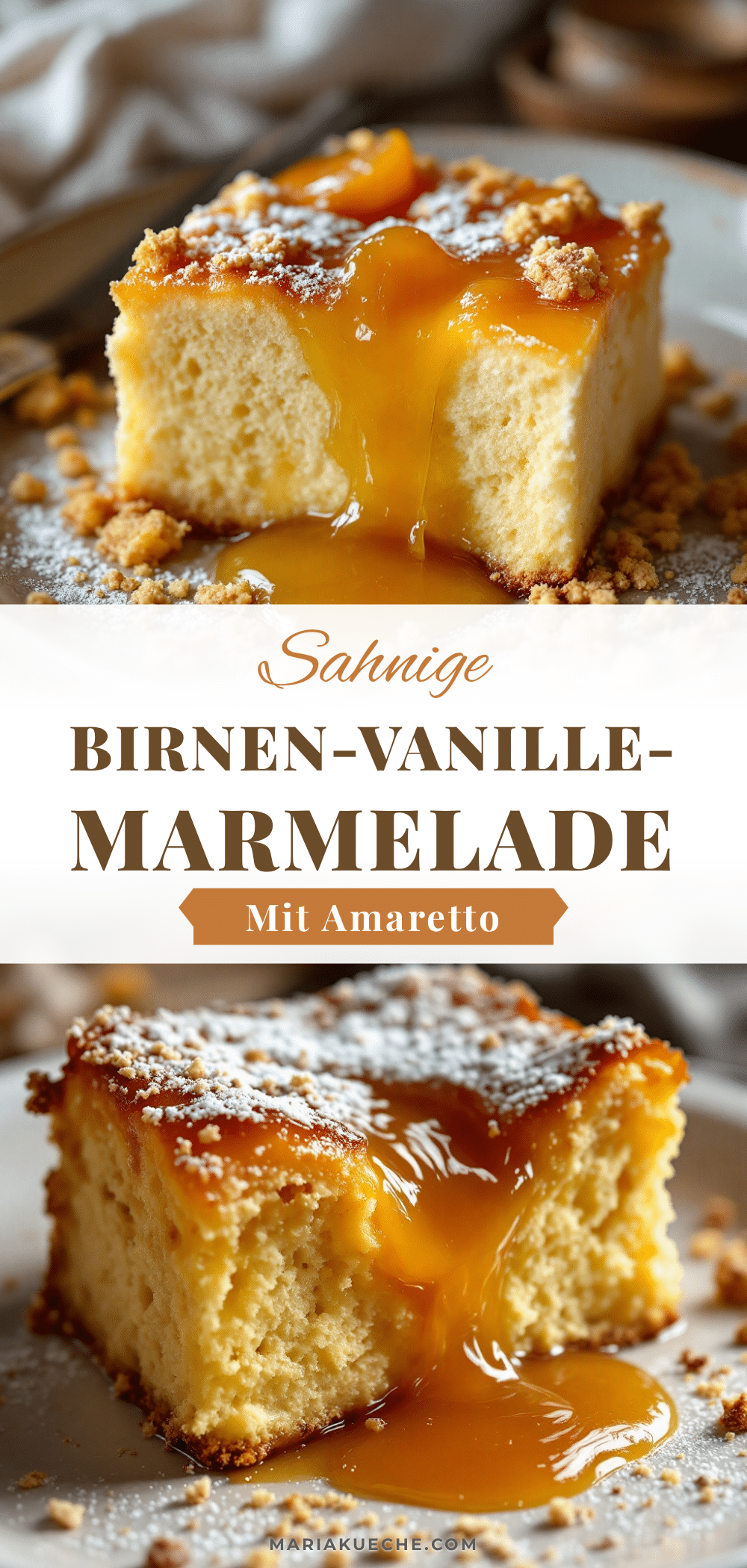 Sahnige Birnen-Vanille-Marmelade mit Amaretto recipe