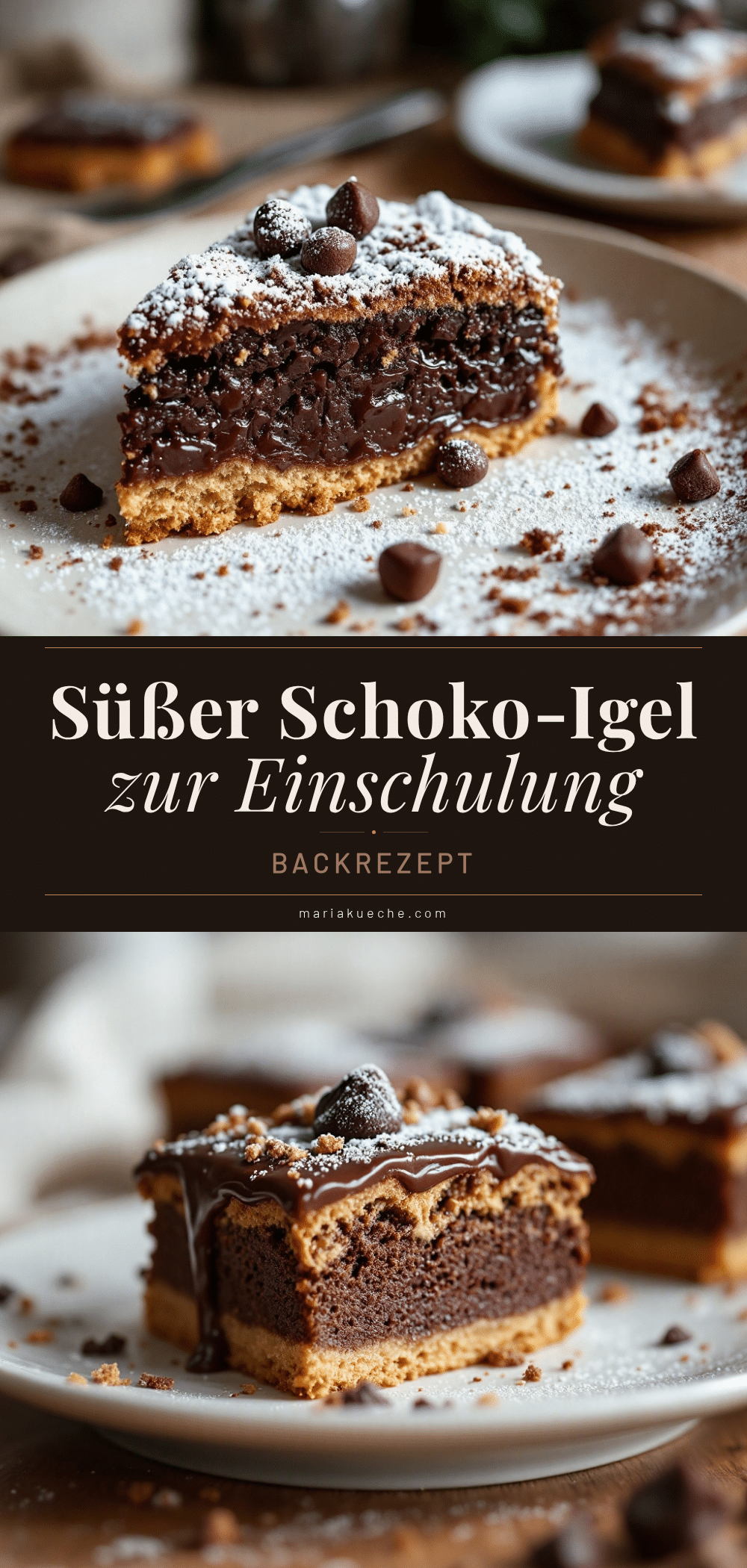 Schokoladen-Igel-Kuchen zur Einschulung recipe