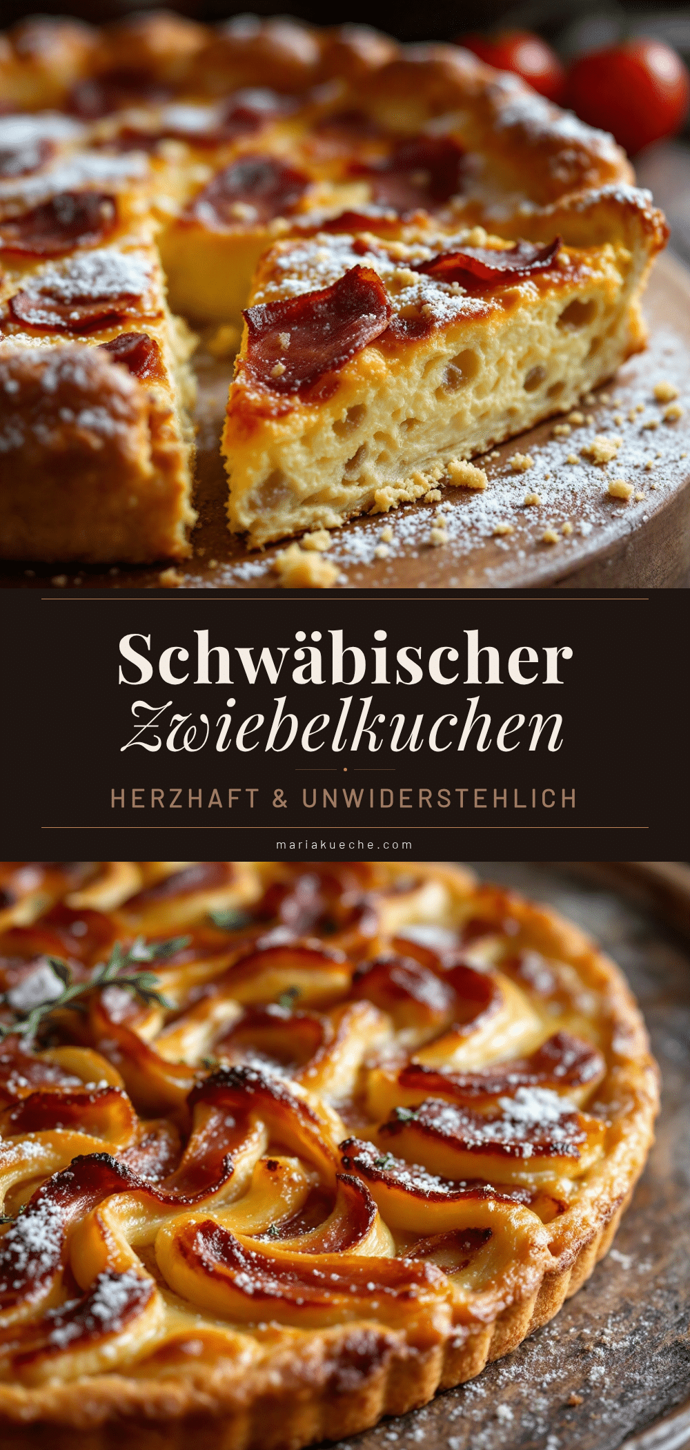 schwäbischer Zwiebelkuchen mit Speck recipe