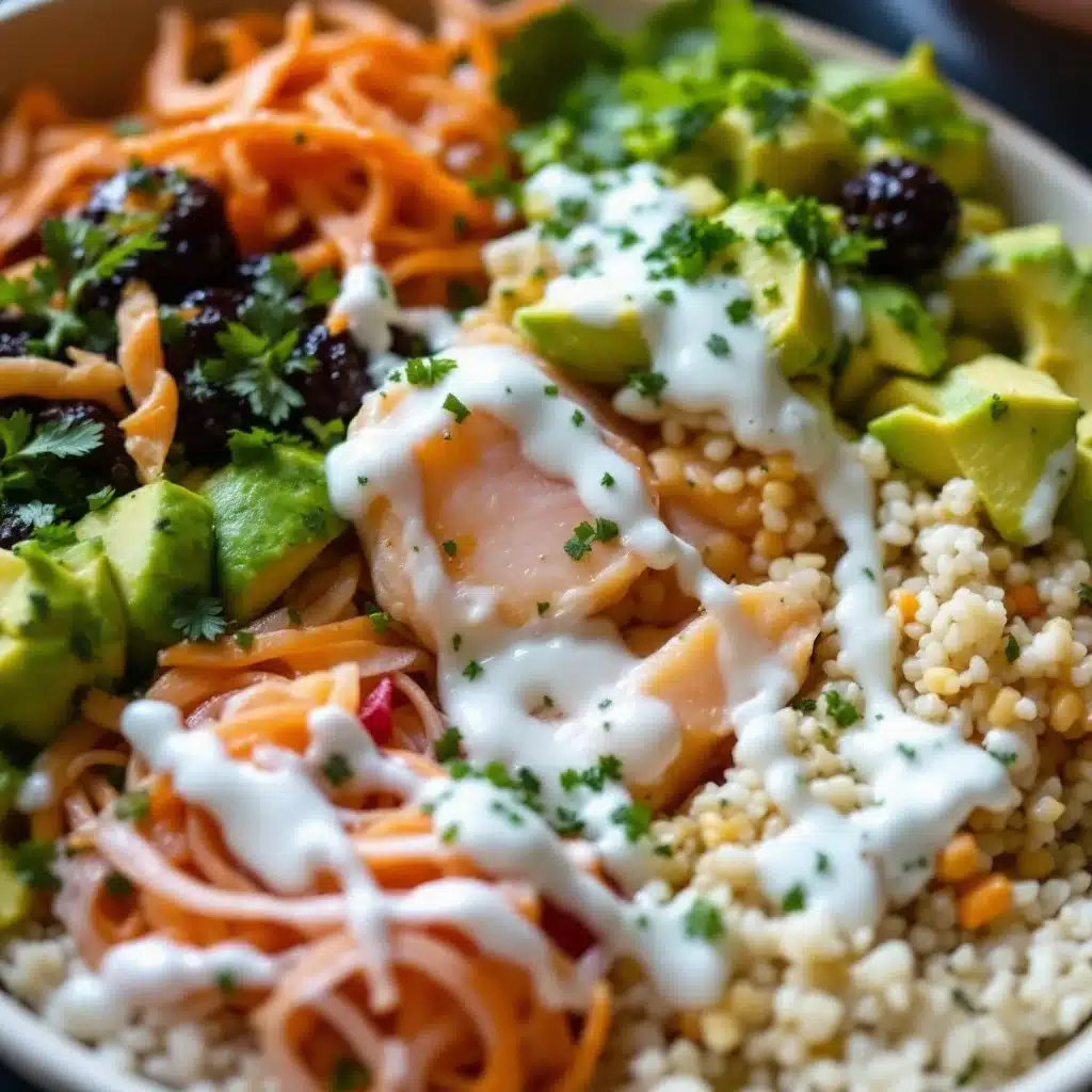 Sushi-Bowl mit Lachs und Avocado - featured image